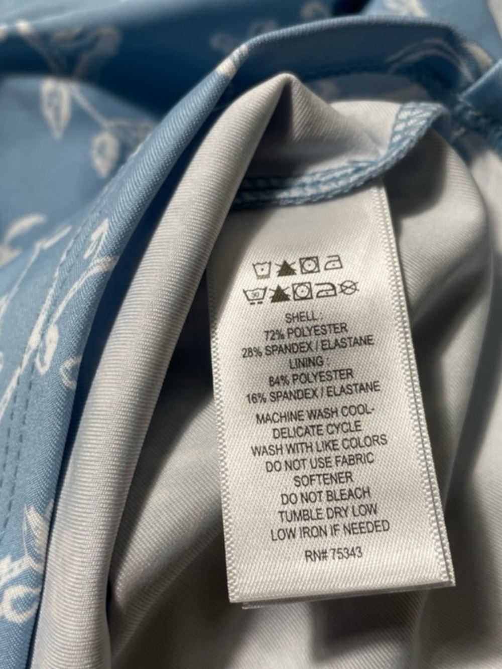 LAURA ASHLEY Floral Athleisure Dress in Light Blue Size XS -- Pickleball / Golf - Picture 7 of 8